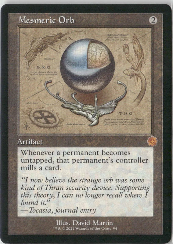 Scan Image | Mesmeric Orb (Schematic) - The Brothers' War: Retro Frame Artifacts | [C8FA2A60]