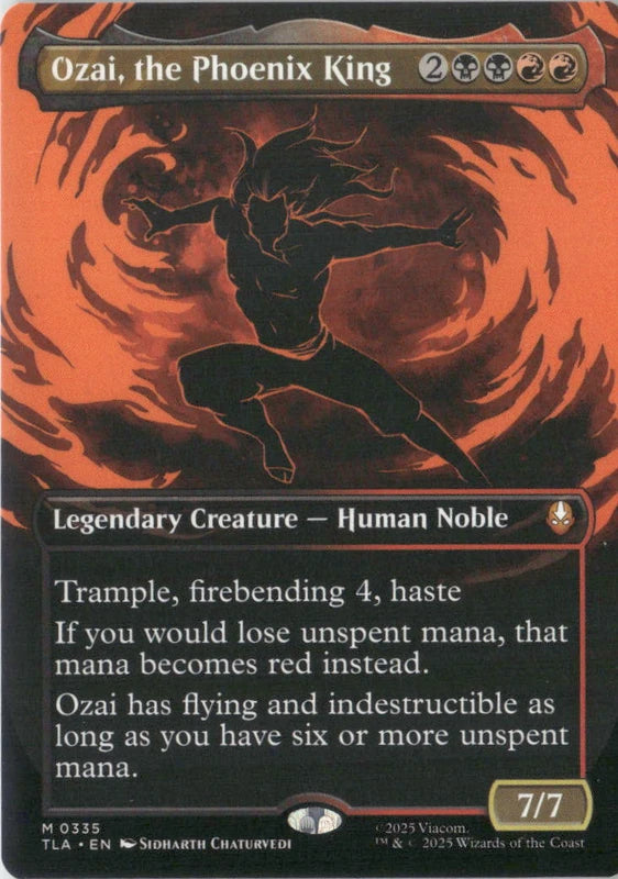 Scan Image | Ozai, the Phoenix King (0335) (Borderless) - Avatar: The Last Airbender | [AF02FB28]