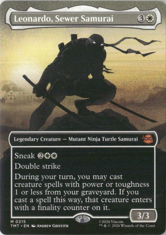 Scan Image | Leonardo, Sewer Samurai (Borderless) - Teenage Mutant Ninja Turtles | [1250B224]