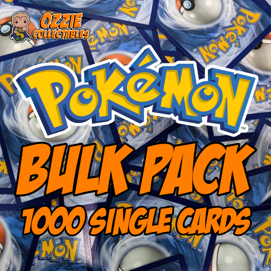 1000 Pokémon Cards Singles BULK Pack – Ozzie Collectables