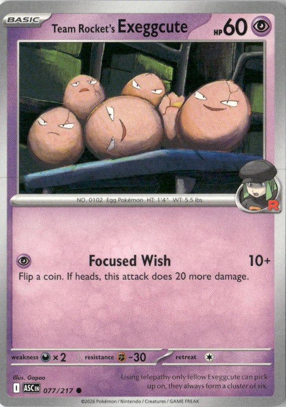 Team Rocket's Exeggcute - ME: Ascended Heroes