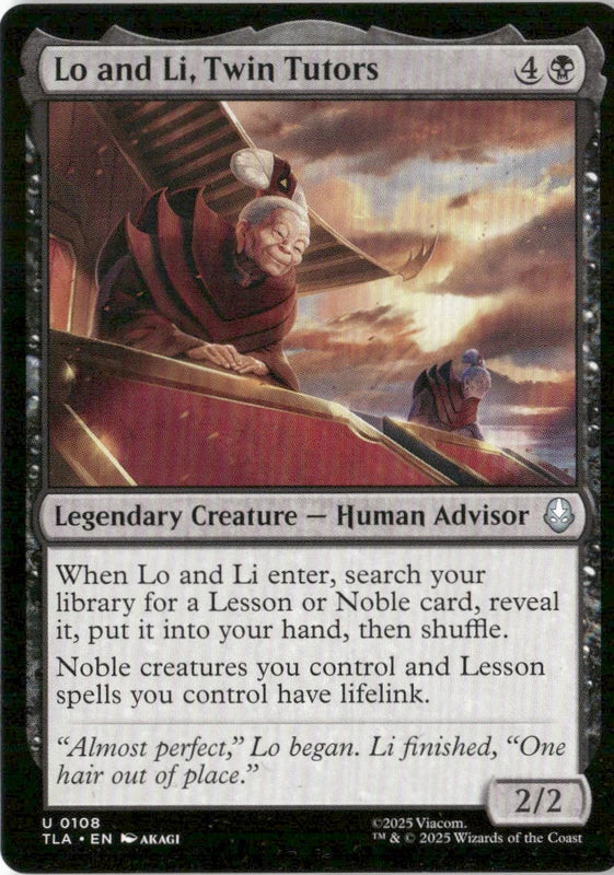 Lo and Li, Twin Tutors - Avatar: The Last Airbender