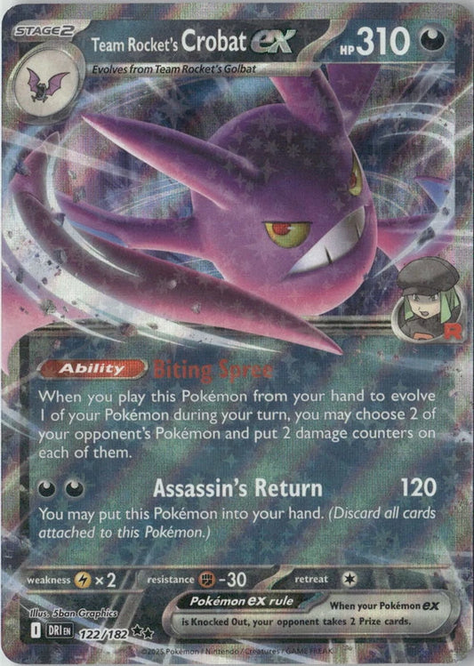 Team Rocket's Crobat ex - 122/182 - SV10: Destined Rivals