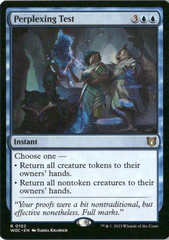 Perplexing Test - Commander: Wilds of Eldraine