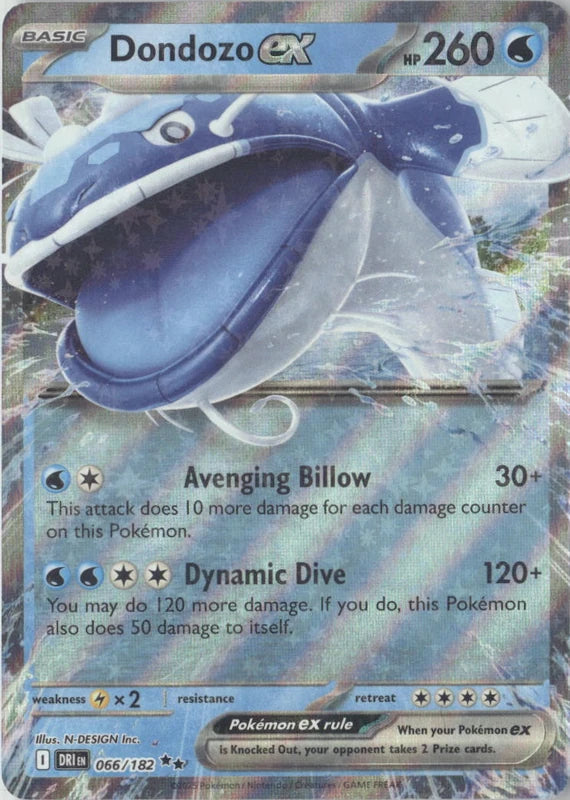 Dondozo ex - 066/182 - SV10: Destined Rivals