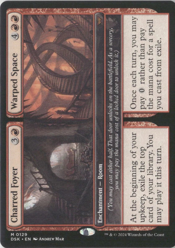 Scan Image | Charred Foyer // Warped Space - Duskmourn: House of Horror | [AEAFAD69]