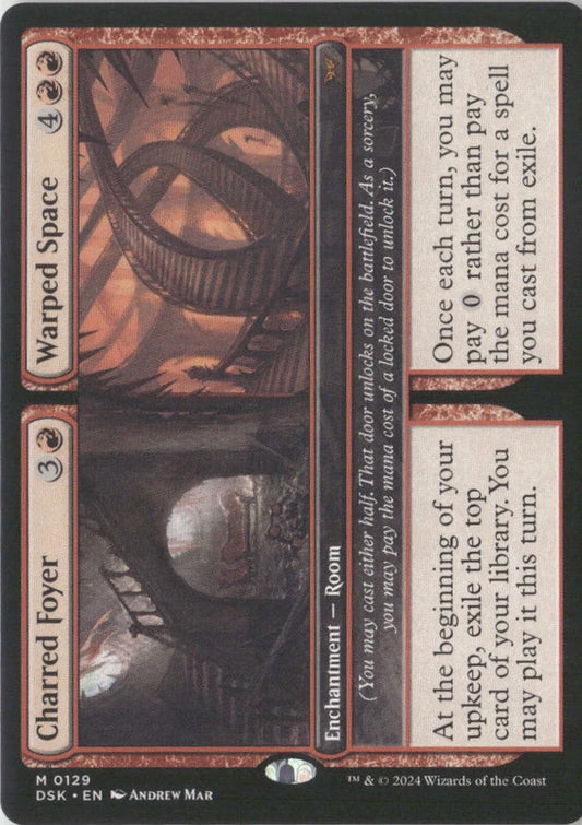 Scan Image | Charred Foyer // Warped Space - Duskmourn: House of Horror | [AEAFAD69]