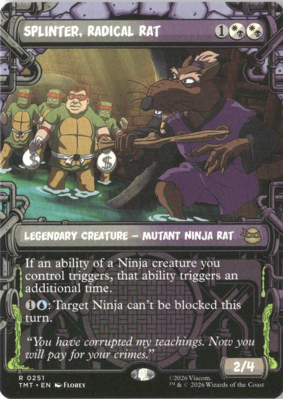Splinter, Radical Rat (Showcase) - Teenage Mutant Ninja Turtles