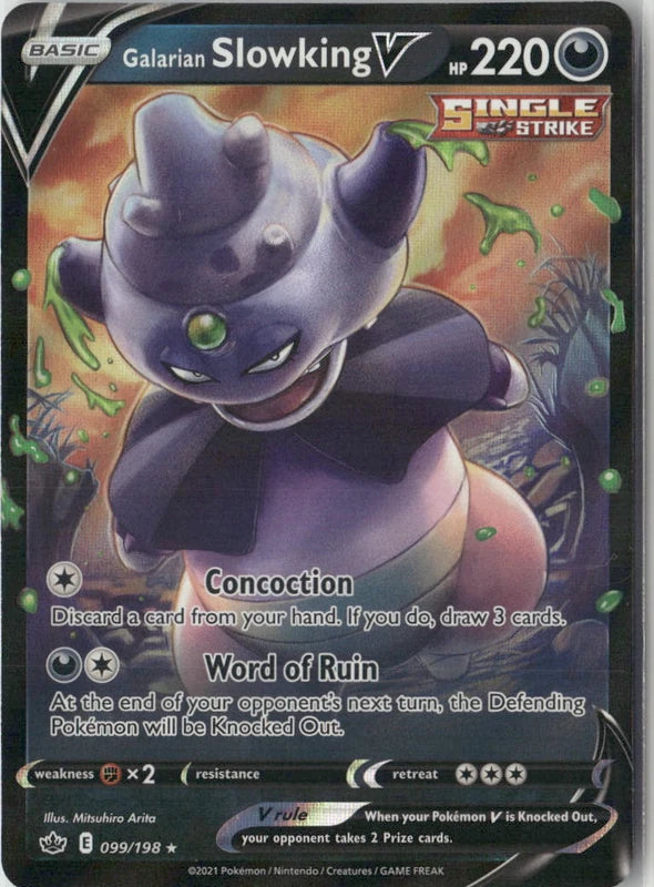 Galarian Slowking V - SWSH06: Chilling Reign