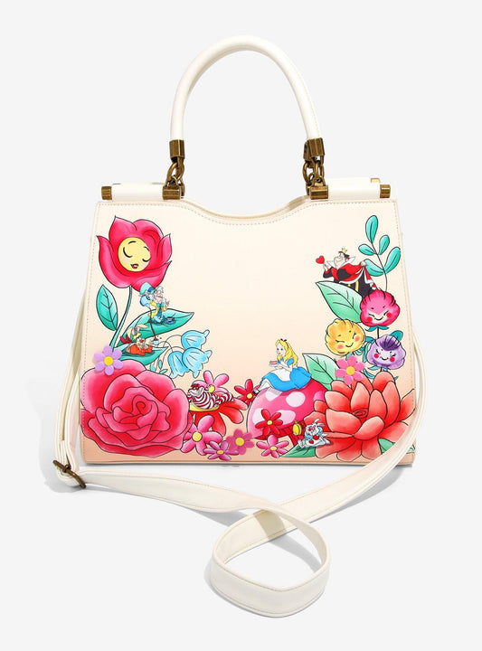 Disney Alice in Wonderland Garden Flowers Tote Loungefly