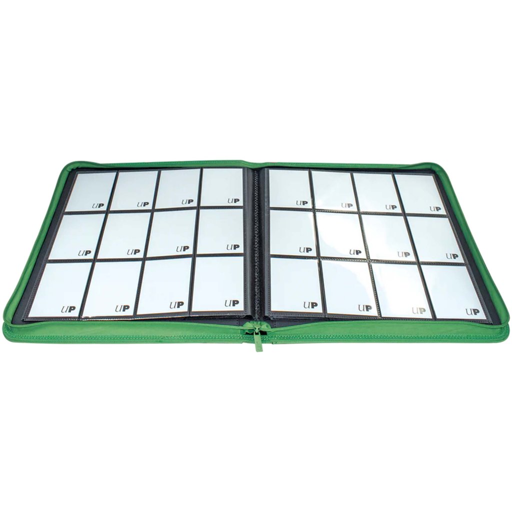 ULTRA PRO Binder - 12 pocket Zippered PRO Binder- Green