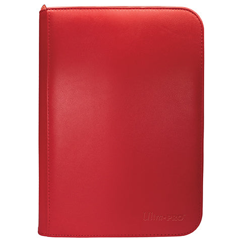 Ultra Pro: Vivid 4-Pocket Zippered PRO-Binder: Red