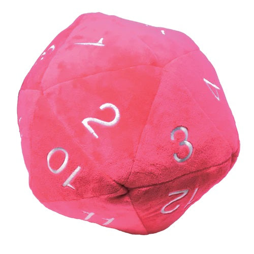 Ultra Pro: Jumbo D20 Novelty Dice Plush: Hot Pink