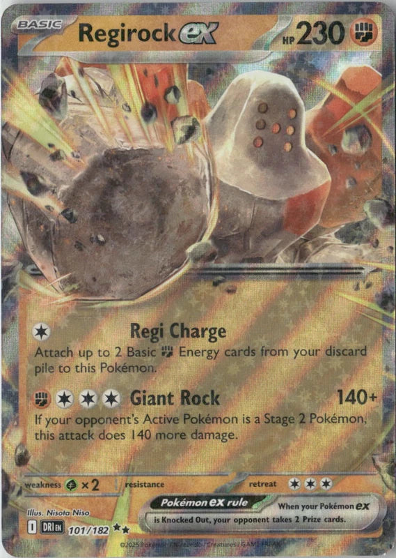 Regirock ex - 101/182 - SV10: Destined Rivals
