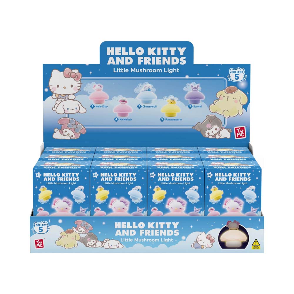 YuMe Hello Kitty and Friends Night Light Little Mushroom Light Series Blind Box