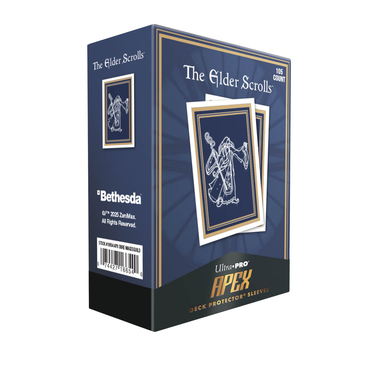Ultra Pro: UP16654 The Elder Scrolls: Mages Guild 105ct APEX Deck Protector Sleeves