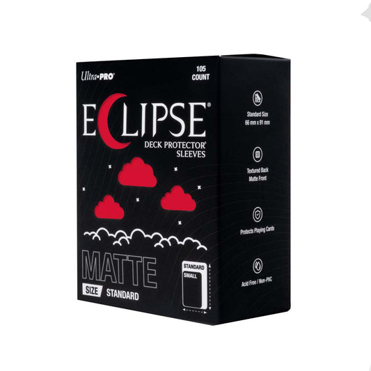 Ultra Pro - ECLIPSE Matte Standard DECK PROTECTOR Sleeves: Apple Red - 105ct