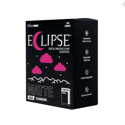 Ultra Pro - ECLIPSE Matte Standard DECK PROTECTOR Sleeves: Hot Pink - 105ct