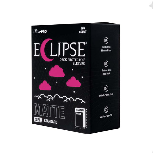 Ultra Pro - ECLIPSE Matte Standard DECK PROTECTOR Sleeves: Hot Pink - 105ct
