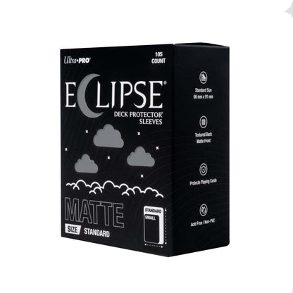 Ultra Pro - ECLIPSE Matte Standard DECK PROTECTOR Sleeves: Smoke Grey - 105ct