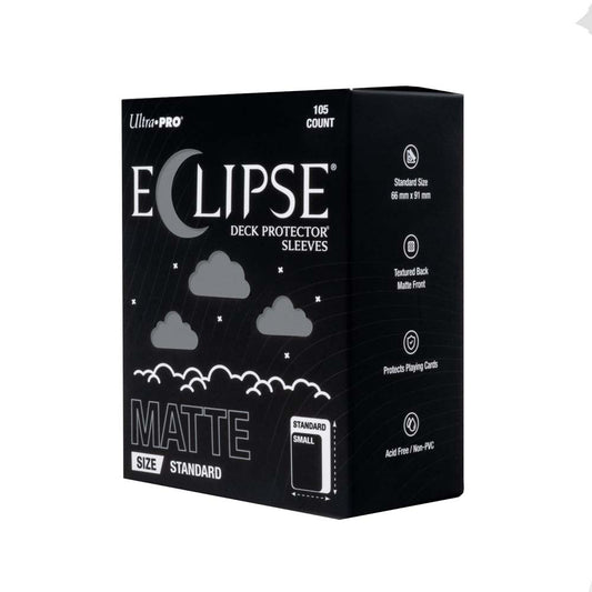Ultra Pro - ECLIPSE Matte Standard DECK PROTECTOR Sleeves: Smoke Grey - 105ct