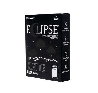 Ultra Pro ECLIPSE Matte Small DECK PROTECTOR Sleeves: Jet Black - 60ct