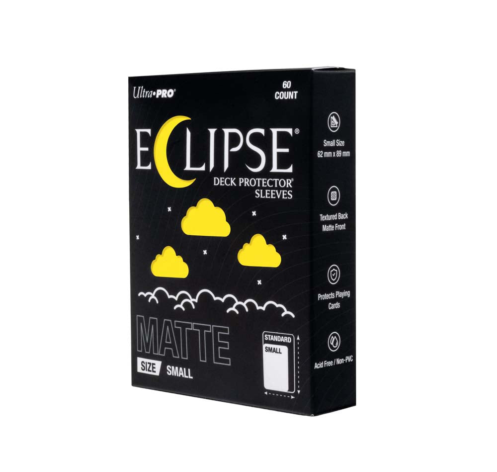 Ultra Pro ECLIPSE Matte Small DECK PROTECTOR Sleeves: Lemon Yellow - 60ct