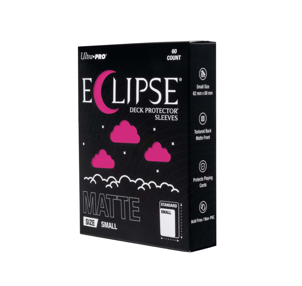 Ultra Pro ECLIPSE Matte Small DECK PROTECTOR Sleeves: Hot Pink - 60ct