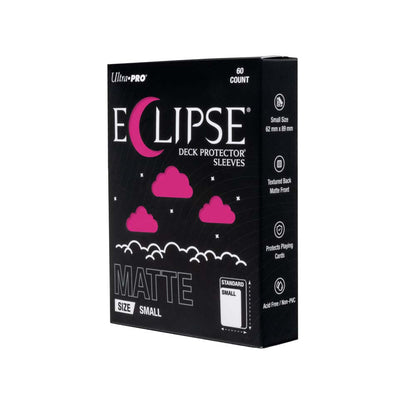 Ultra Pro ECLIPSE Matte Small DECK PROTECTOR Sleeves: Hot Pink - 60ct