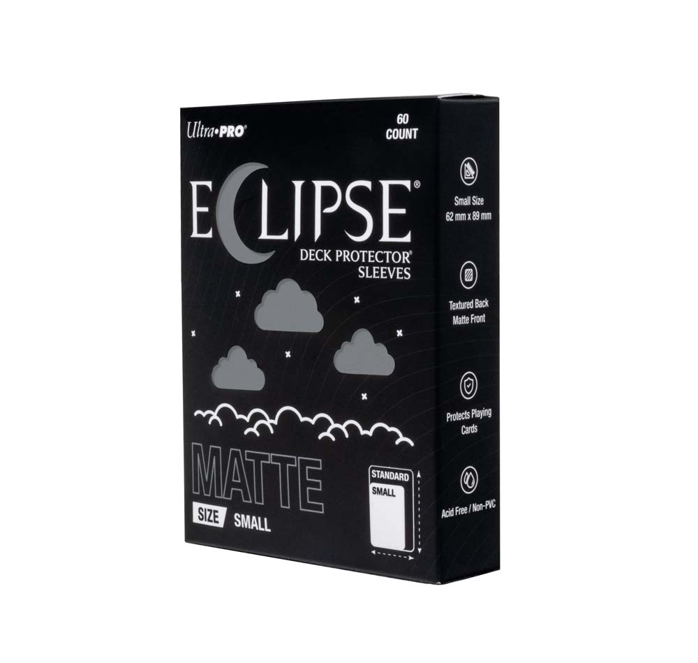 Ultra Pro ECLIPSE Matte Small DECK PROTECTOR Sleeves: Smoke Grey - 60ct