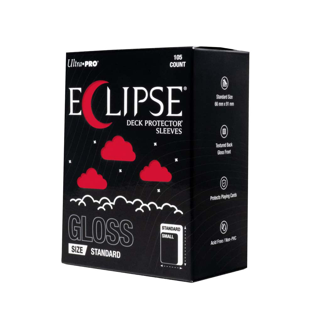 Ultra Pro - ECLIPSE Gloss Standard DECK PROTECTOR Sleeves: Apple Red - 105ct