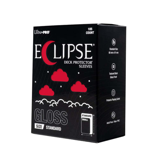 Ultra Pro - ECLIPSE Gloss Standard DECK PROTECTOR Sleeves: Apple Red - 105ct