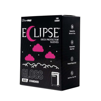 Ultra Pro - ECLIPSE Gloss Standard DECK PROTECTOR Sleeves: Hot Pink - 105ct