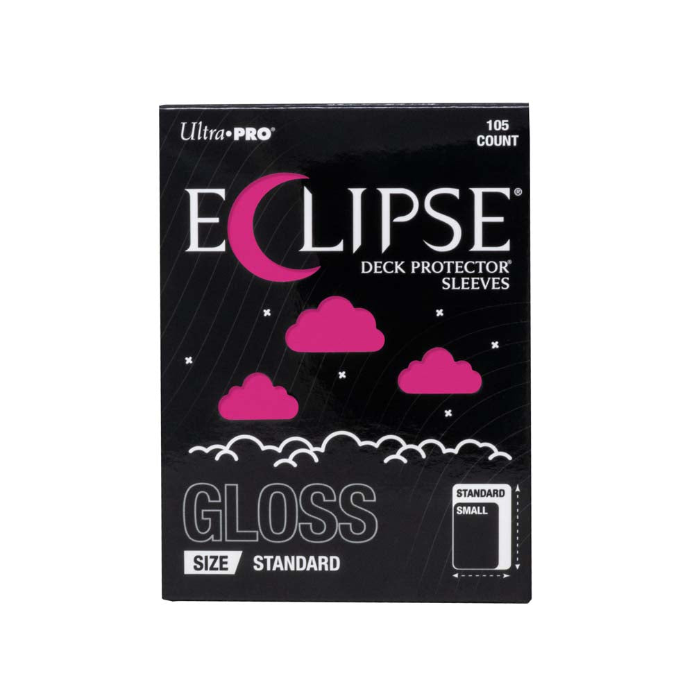 Ultra Pro - ECLIPSE Gloss Standard DECK PROTECTOR Sleeves: Hot Pink - 105ct