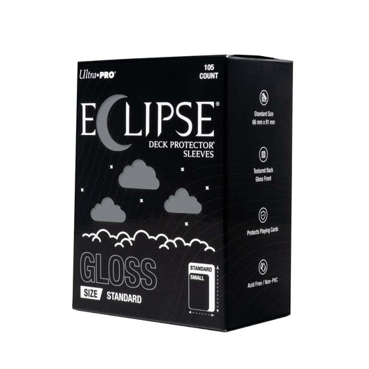 Ultra Pro - ECLIPSE Gloss Standard DECK PROTECTOR Sleeves: Smoke Grey - 105ct
