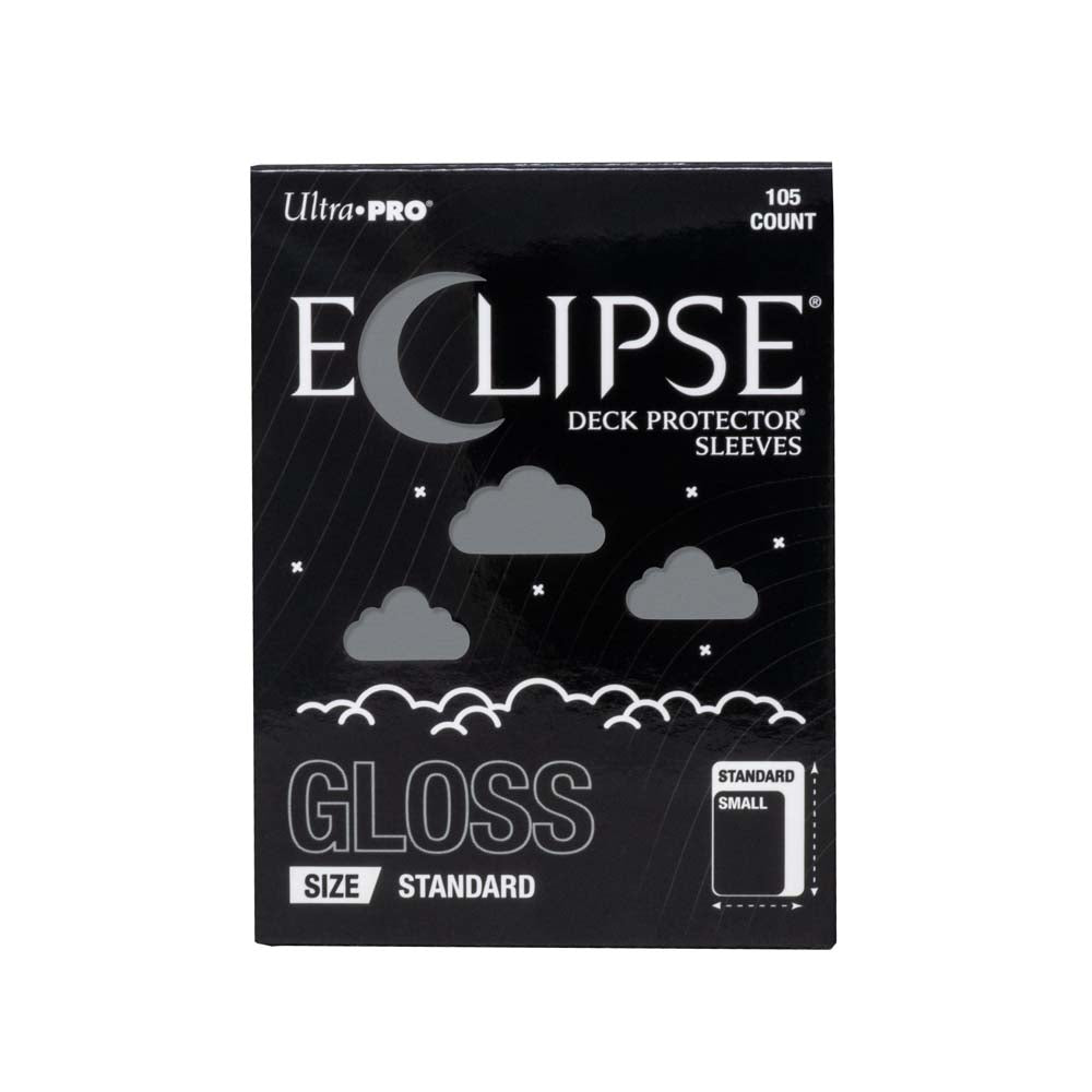 Ultra Pro - ECLIPSE Gloss Standard DECK PROTECTOR Sleeves: Smoke Grey - 105ct