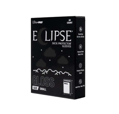 Ultra Pro ECLIPSE Gloss Small DECK PROTECTOR Sleeves: Jet Black - 60ct