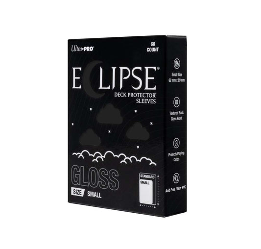 Ultra Pro ECLIPSE Gloss Small DECK PROTECTOR Sleeves: Jet Black - 60ct