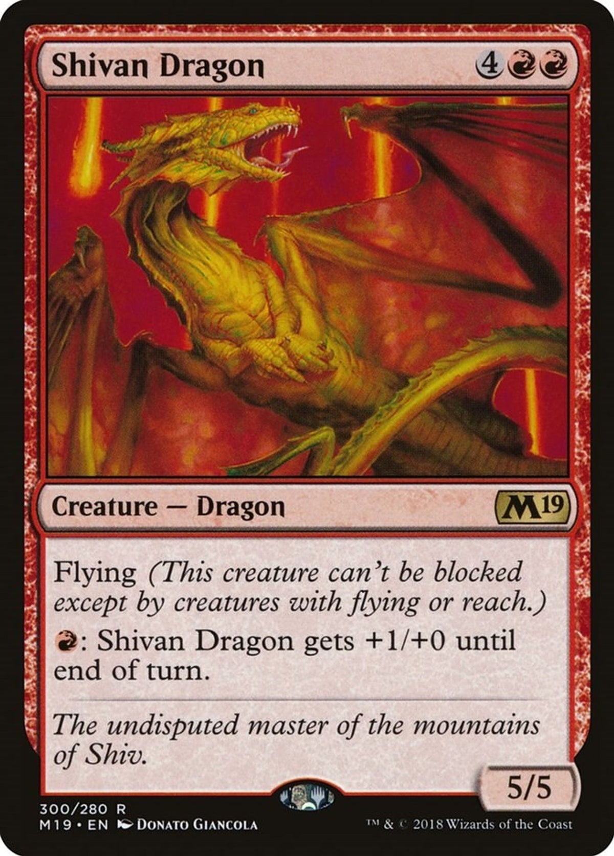 Shivan Dragon - Core Set 2019