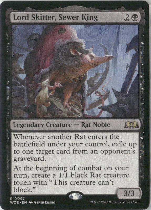 Scan Image | Lord Skitter, Sewer King - Wilds of Eldraine | [B06FDF07]