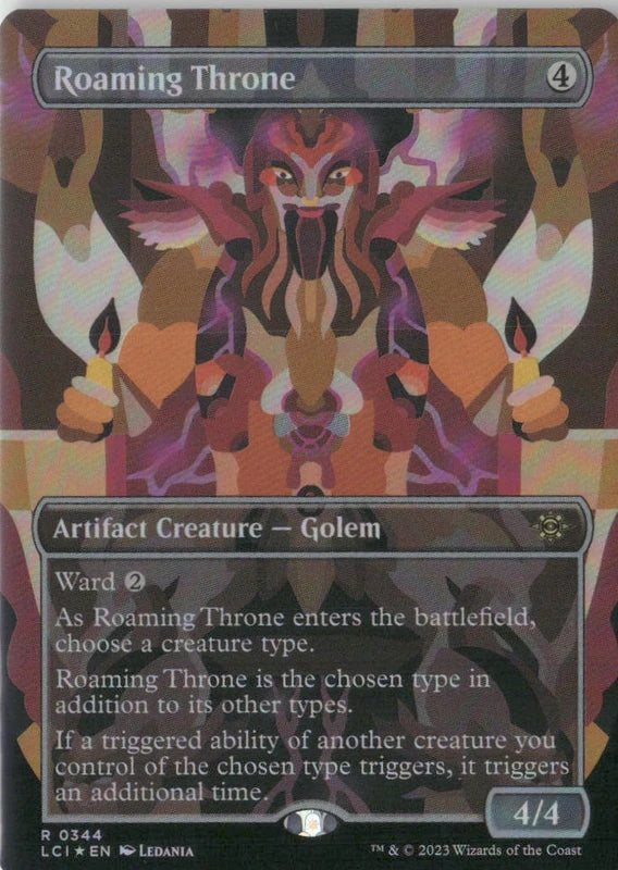 Scan Image | Roaming Throne (Borderless) - The Lost Caverns of Ixalan | [FF0E4322]