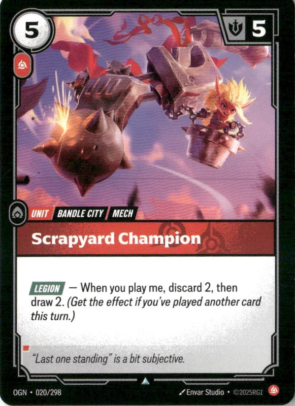Scrapyard Champion - Origins