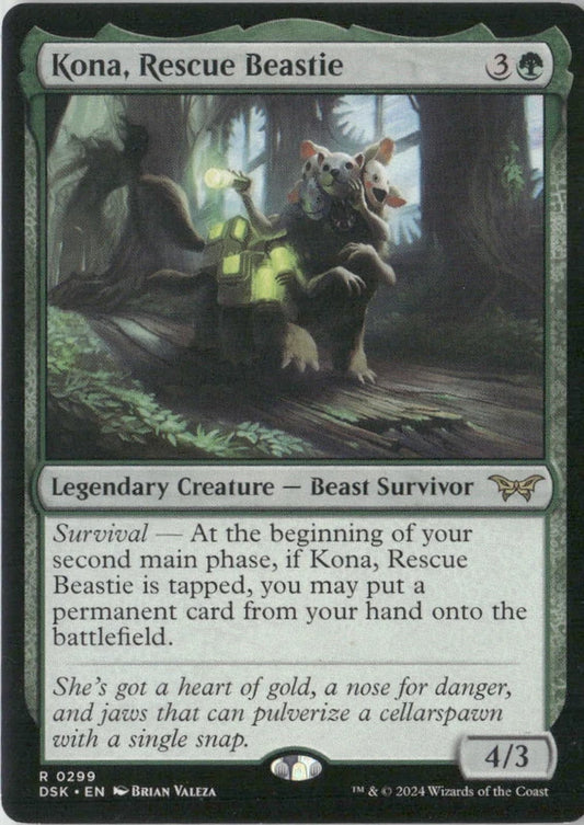 Scan Image | Kona, Rescue Beastie (0299) - Duskmourn: House of Horror | [B46981EA]