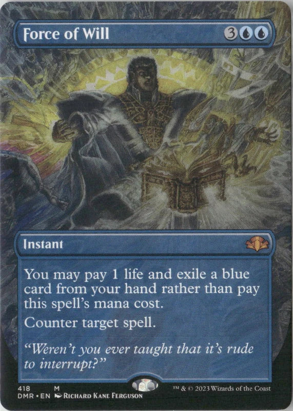 Scan Image | Force of Will (Borderless) - Dominaria Remastered | [BBA42DFC]