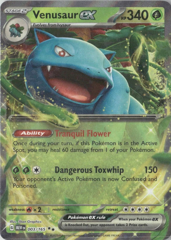 Venusaur ex - 003/165 - SV: Scarlet & Violet 151