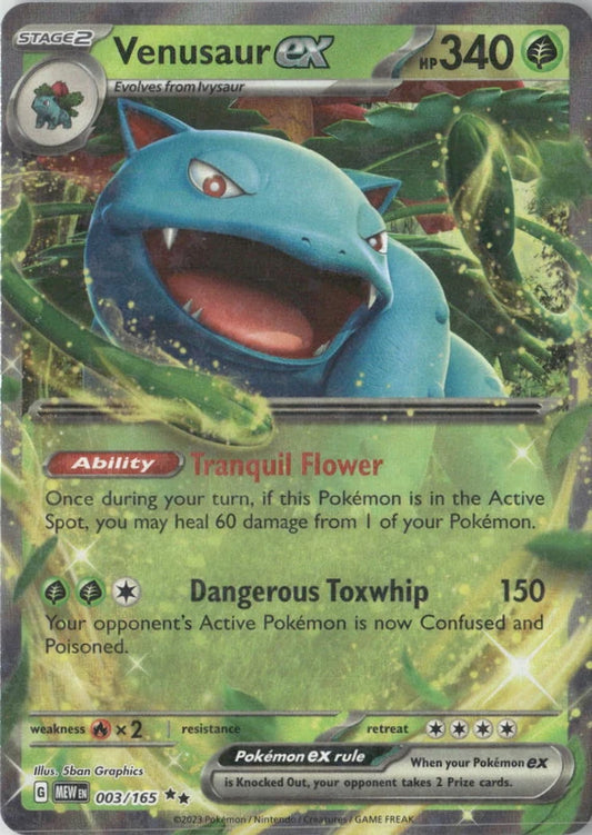 Venusaur ex - 003/165 - SV: Scarlet & Violet 151