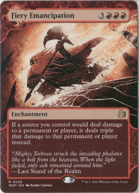 Scan Image | Fiery Emancipation - Wilds of Eldraine: Enchanting Tales | [F18CFB21]