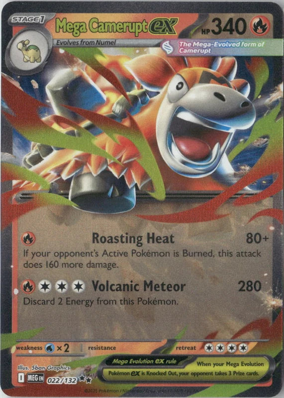 Mega Camerupt ex - 022/132 - ME01: Mega Evolution