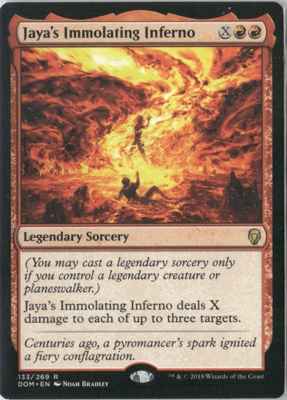 Scan Image | Jaya's Immolating Inferno - Dominaria | [DC74033C]