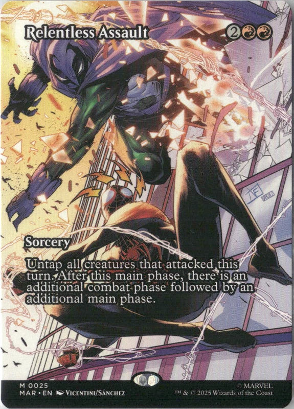 Scan Image | Relentless Assault (Borderless) - Marvel Universe Eternal-Legal | [BC741E25]